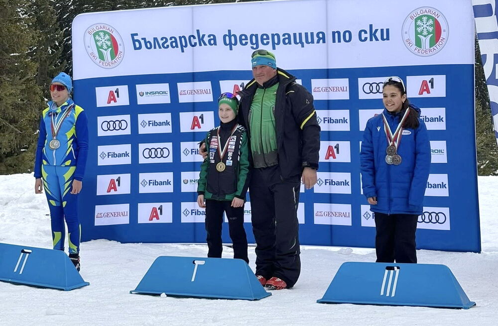 Шампионката Румяна Димова с Петко Игнатов DPSkiBqgane2026 Rumi